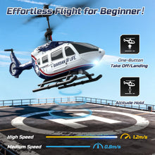 Load image into Gallery viewer, DEERC RC Helicopter,Rescue Remote Control Helicopter for Kids &amp; Adults,Toys Helicopter with Altitude Hold, One Key take Off/Landing, LED Light, Low Battery Reminder, Gift for Boys Ages 8-12
