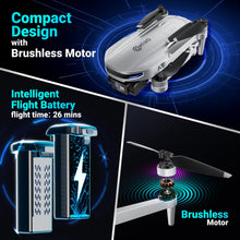 Load image into Gallery viewer, F28 2K Camera Drone for Adults, GPS Auto Follow, Foldable FPV Drone with One-Button Return, Orbit, Waypoint, Selfie Mode, 26 Min Flight Time
