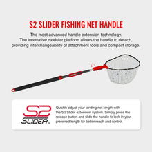 Load image into Gallery viewer, EGO S2 Slider Fishing Landing Net, Large Clear Rubber Mesh, Non-Tangle Mesh
