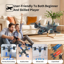 Load image into Gallery viewer, Remote Control, LM19 Military RC Helicopter with Live Camera for Military Fans, Flying and Land Gliding Mode, One Key take Off
