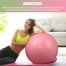 Load image into Gallery viewer, Leyndo 4 Pcs 26 Inch Yoga Exercise Ball Pilates Pregnancy Birthing Fitness Ball-(Macaron Color)
