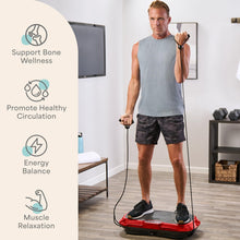 Load image into Gallery viewer, Lifepro Waver Vibration Plate Exercise Machine – High-Intensity Vibration Plate for Lymphatic Drainage – Full-Body Workout Vibrating Platform with Loop Bands – Fitness Equipment for Strength &amp; Toning
