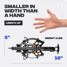 Load image into Gallery viewer, BALLISTA BAT Reverse Draw Mini Compound Crossbow, 340 FPS, 150 lb
