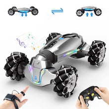 Load image into Gallery viewer, 1:10 Scale Gesture Sensing Rc Stunt Car, 4WD Remote Control Hand Controlled Transform , Double Sided Vehicle 360° Spins
