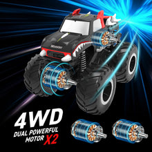 Load image into Gallery viewer, 1/16 Remote Control Monster Truck : 4x4 Off Road Waterproof Rc Jeep Combines Amphibious and All Terrain Traversal (Red Pickup)

