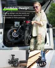 Load image into Gallery viewer, 16&quot; Folding Electric Bike for Adults, 750W Peak Motor with Max 55Miles PAS Range &amp; 19MPH EBike, 374.4Wh Battery Electric Bicycles
