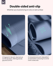 Load image into Gallery viewer, Extra Wide &amp; Thick TPE Yoga Mat, 7mm, Navy Blue
