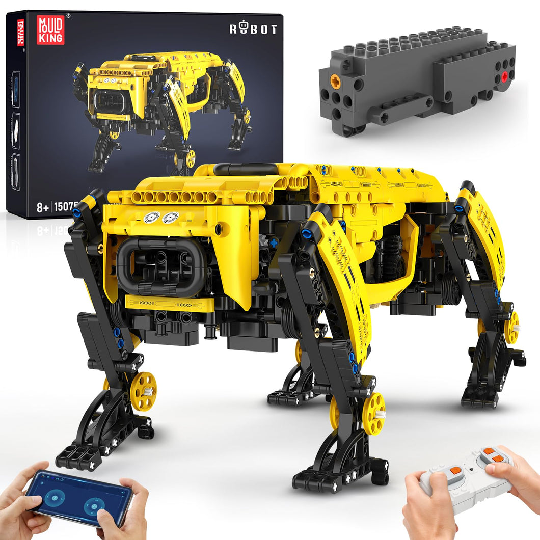 Robrt Dog Remove/Programmable Control Building Blocks Model, Robot 15075 STEM Toy with APP Control Set for Kids/Adult/Boys 8-14