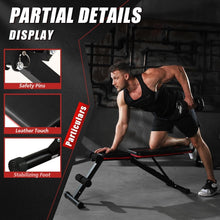 Load image into Gallery viewer, Weight Bench Press, Adjustable Workout Benches for Home Gym Dumbbell Exercise, 880 LB Stable Incline Decline Bench for Full Body Workout, 2 Sec Fast Folding Strength Training Sit up Bench
