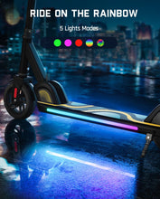 Load image into Gallery viewer, Electric Scooter for Kids 8-12, Adjustable Handlebar Height for Riders 3.9-5.2 ft, 132 lbs, Up to 40 min Continuous Time, Black

