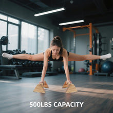 Load image into Gallery viewer, BESTWEI 1 Pair Wood Parallettes Bars Pushup Handles for Men - Calisthenics Equipment Push Up Bars, Gymnastics Handstand Training Planche Bar, Handstand Blocks
