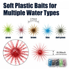 Load image into Gallery viewer, 25pcs Urchin baits for bass Fishing，Soft Plastic baits,coike Urchin Bait
