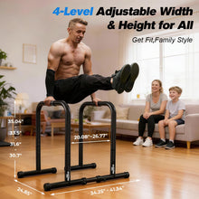 Load image into Gallery viewer, RELIFE REBUILD YOUR LIFE Dip bars &amp;Dip Station  (Black)
