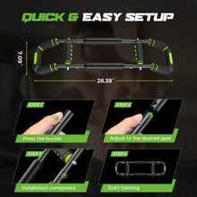Load image into Gallery viewer, Vanlgs Twister Arm Trainer for Men, Chest Workout Equipment 5-Level Adjustable (40-130lb) with Ergonomic 27° Targets Biceps/Clip/Thigh, Portable Exerciser for Home Gym Travel Fitness, Green
