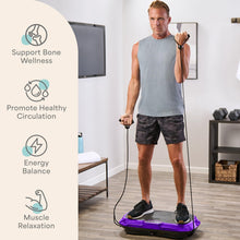 Load image into Gallery viewer, Lifepro Waver Vibration Plate Exercise Machine – High-Intensity Vibration Plate for Lymphatic Drainage – Full-Body Workout Vibrating Platform with Loop Bands – Fitness Equipment for Strength &amp; Toning
