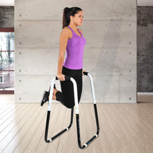 Load image into Gallery viewer, Ultimate Body Press Dip Bar Fitness Station - White/Black
