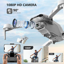 Load image into Gallery viewer, F10 Foldable Drone with Camera for Adults, Brushless Motor, 1080P HD FPV Live Video, Altitude Hold, Headless Mode,3D Flips

