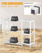 Load image into Gallery viewer, FHXZH 3-Tier Dumbbell Rack Stand Only - Adjustable Weight Rack for Home Gym- (White)

