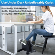 Load image into Gallery viewer, TABEKE Under Desk Bike Pedal Exerciser - Black
