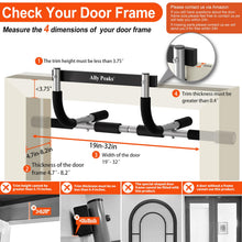 Load image into Gallery viewer, Ally Peaks Pull Up Bar for Doorway | Thickened Steel Max Limit 440 lbs -Sliver
