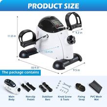 Load image into Gallery viewer, TABEKE Under Desk Bike Pedal Exerciser - (White)
