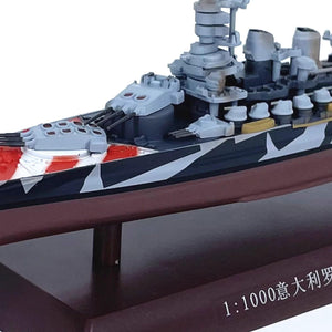 1:1000 Alloy Italian Battleship Roma Model Metal Ship Warship Model for Collection