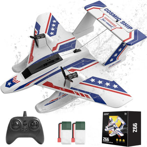 3CH Amphibious RC Plane for Water, Land & Air, Remote Control Airplane Flying Boat Toys,2.4GHz 6-axis Gyro Stabilizer