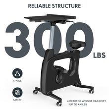 Load image into Gallery viewer, FLEXISPOT Exercise Bike with 2D Desktop - V9-Max Black
