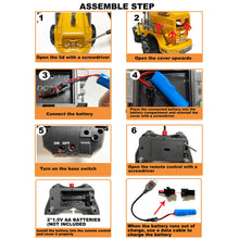 Load image into Gallery viewer, 5 Channel Functional RC Bulldozer Remote Control Construction Vehicles Rc Construction Vehicles with Lights, Remote Control Bulldozer

