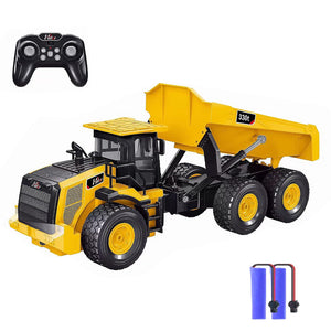 RC Dump Truck, Remote Control Dump Truck 11 Channel with Lights/Sounds/2 Batteries