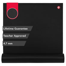 Load image into Gallery viewer, Manduka PROlite Long and Wide Yoga Mat 79" - 4.7mm | Lifetime Durability | Hygienic Construction | XL for More Practice Space | 79 x 30 inches | Black
