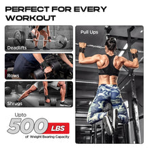 Load image into Gallery viewer, WYOX Weight Lifting Hooks for Deadlift, Pull Ups &amp; Rows – Pink
