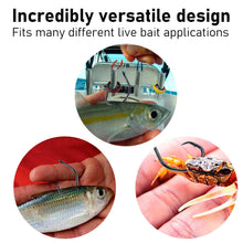 Load image into Gallery viewer, Dr.Fish 30 Pack Circle Hooks 3X Strong in-Line for Saltwater &amp; Freshwater, Live Bait Non-Offset Fishing Hooks for Striper, Catfish, Mackerel, Bass, Tuna 12/0
