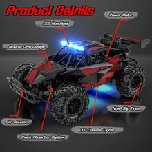 Load image into Gallery viewer, Remote Control Car, 2.4GHz High Speed 33KM/H RC Cars Toys, 1:12 Monster RC Truck Off Road with LED Headlight
