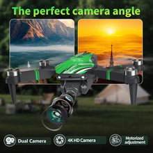 Load image into Gallery viewer, Drone with Camera 4K for Adults, 270° Obstacle Avoidance, Brushless Motor Drones Foldable RC Quadcopter with Optical Flow Positioning (Green)
