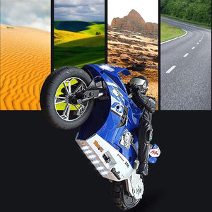 Remote Control Motorcycle, High Speed Self Balancing Single Wheel Stunt RC Motorcycle, 1/6 Scale 360° Rotating