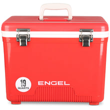 Load image into Gallery viewer, Engel UC19 19qt Leak-Proof, Air Tight, Drybox Cooler and Small Hard Shell Lunchbox for Men and Women in Red
