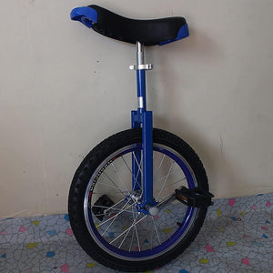 24" Heavy Duty Unicycle with Handles, Adjustable Saddle, Fat Tire, for Adults, Beginners & Professionals - Outdoor Sports