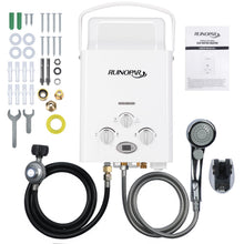 Load image into Gallery viewer, Portable Water Heater Propane Tankless - 6L 1.58GPM RV on demand Hot Gas Outdoor Digital Display Water Heater for Camping,Boat,Cabins

