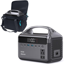 Load image into Gallery viewer, Portable Power Station 192Wh(60,000mAh) with Bag, 300W (600W surge)Power Bank LiFePO4 Battery Backup, Compact Solar Generator 6-Port Design w/2 AC Outlets for Home,RV, Hurricane, Camping,Emergency
