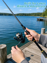 Load image into Gallery viewer, Jenseits 7Ft Telescopic Spinning Fishing Pole and Reel Combo with Tools

