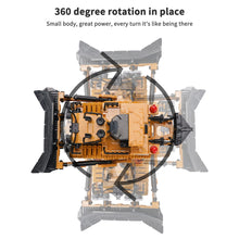 Load image into Gallery viewer, RC Bulldozer, 1:24 Scale Remote Control Bulldozer, 2.4GHz 9 Channel RC Construction Truck, Engineering Vehicles Educational Toys
