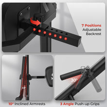 Load image into Gallery viewer, SPORTSROYALS PT2 Power Tower Pull Up Bar Station, 450LBS Stable Pull Up Dip Station for Home
