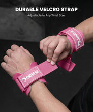 Load image into Gallery viewer, DMoose Fitness Weight Lifting Hooks (Pair) for Deadlifts (All Pink)
