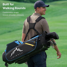 Load image into Gallery viewer, GoHimal Lightweight 14-Way Golf Stand Bag for Men &amp; Women Black Blue
