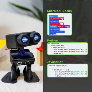 AI Humanoid Robot | STEM Toy with Micro:bit | Programmable, Interactive & Upgradable | Walks, Dances, Talks & Sings