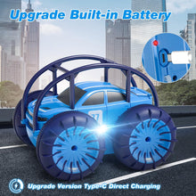 Load image into Gallery viewer, Amphibious Remote Control Car, Rechargeable RC Cars Toy 360° Flips Rotation Stunt Crawler 15KM/H 4WD All Terrain
