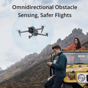 Drone with Medium Tele & Wide-Angle Dual Primary Cameras, 46-Min Max Flight Time, Omnidirectional Obstacle Sensing, 48MP Photos, 4K