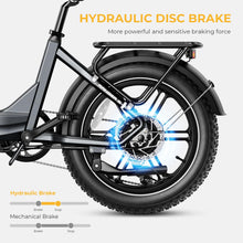 Load image into Gallery viewer, Electric Bike for Adults, Foldable 1400W Peak Motor Ebike, 20&quot; x 4.0&quot; Fat Tire Step-Thru Electric Bicycle
