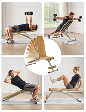 Load image into Gallery viewer, SPORTSOUL 880LB Weight Bench for Home Gym, 8-Position Backrest Adjustable Workout Bench for Strength Training – Incline Decline Flat, Foldable &amp; Compact for Small Space Apartment Room Garage
